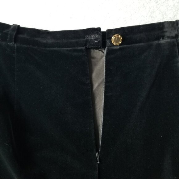 Vintage Givenchy En Plus 20W Womens A-Line Midi Velvet Skirt Goth WitchySplit - Picture 8 of 14